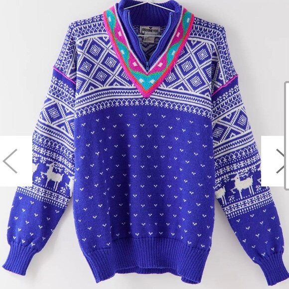 NWT Vintage Obermeyer sweater size XL - Picture 3 of 5